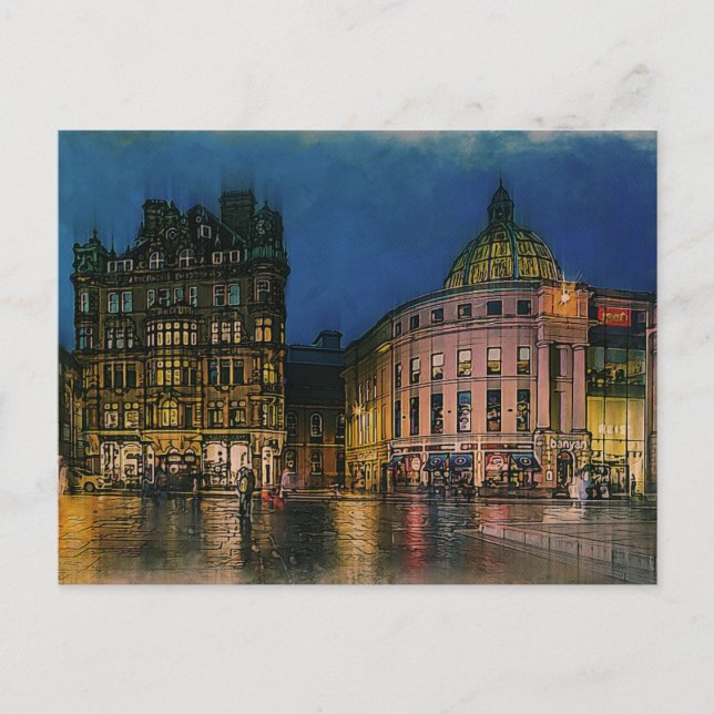 Cartão Postal Newcastle Cidade Inglaterra, Reino Unido (Frente)