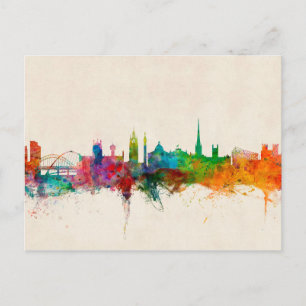 Cartão Postal Newcastle England Skyline