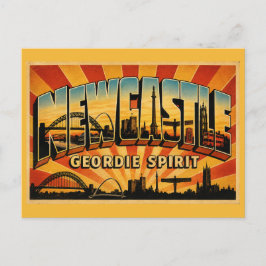 Cartão Postal Newcastle upon Tyne Inglaterra Espírito Geordie