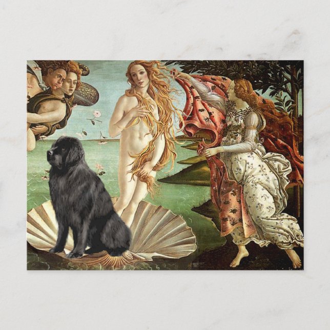 Cartão Postal Newfie 1 - Nascimento de Vênus (Frente)