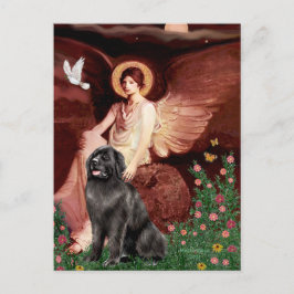 Cartão Postal Newfie 2 - Anjo sentado