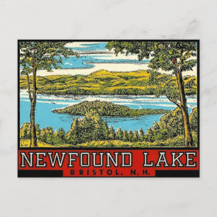 Cartão Postal Newfound Lake Bristol New Hampshire Viagem