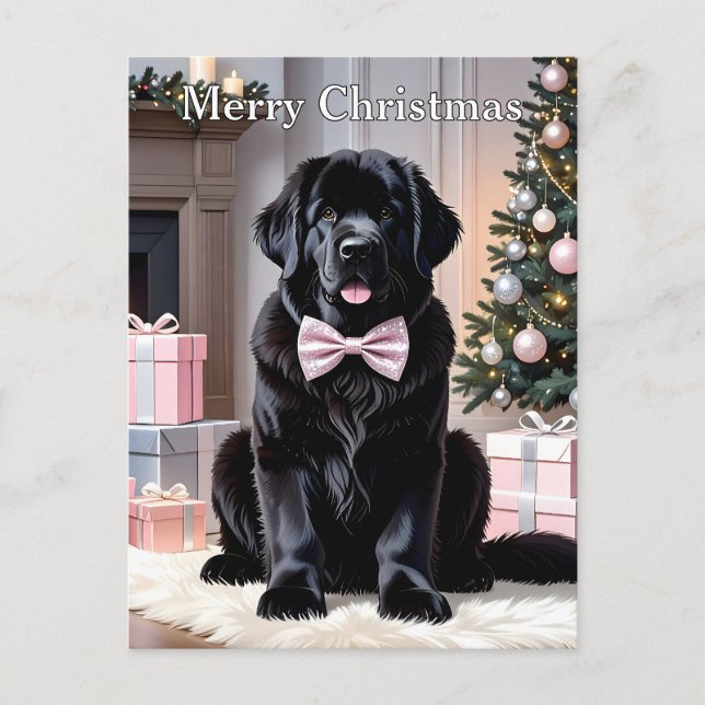 Cartão Postal Newland Dog Christmas (Frente)
