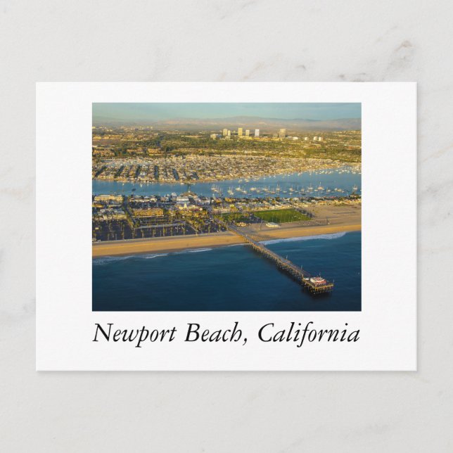 Cartão Postal Newport Beach Aerial (Frente)