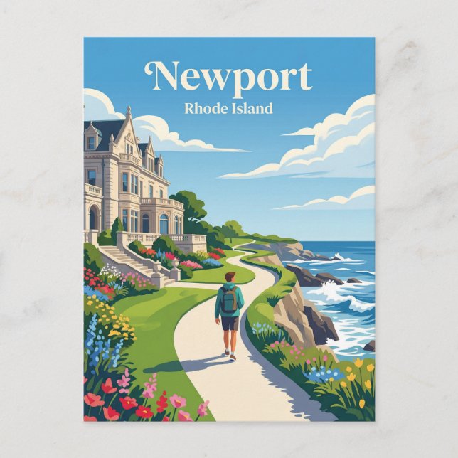 Cartão Postal Newport EUA (Frente)