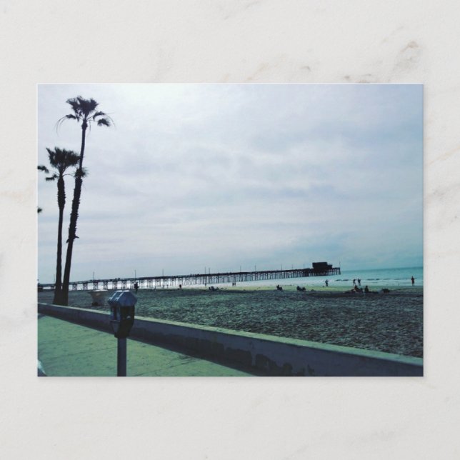 Cartão Postal Newport Pier, Newport Beach, Califórnia (Frente)