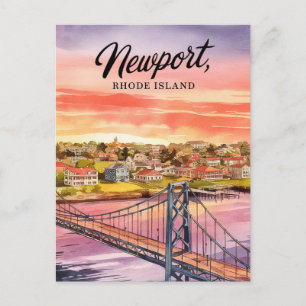 Cartão Postal Newport, pintura em Rhode Island