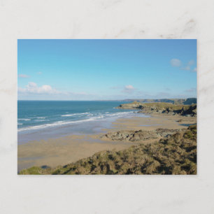 Cartão Postal Newquay Bay Beaches Cornwall Inglaterra