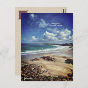 Cartão Postal Newquay Surf Beach Cornwall Seaside Personal