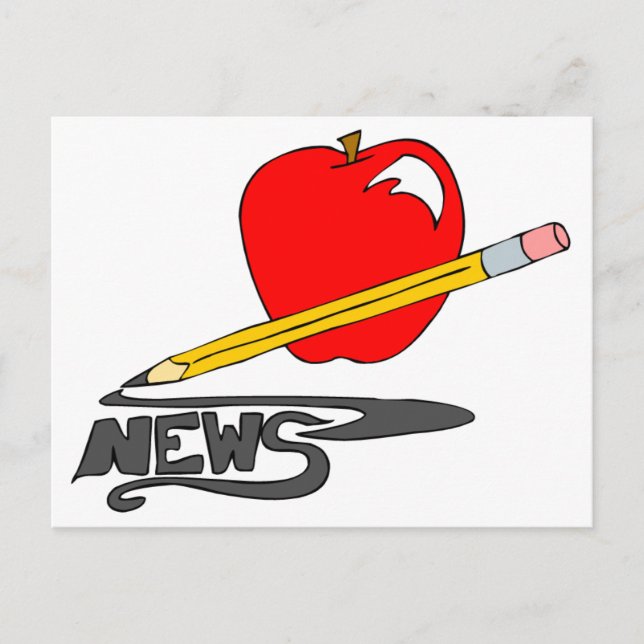 Cartão Postal Newsletter escolar (Frente)