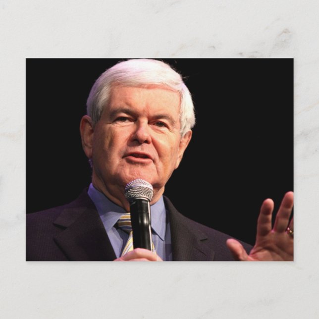 Cartão Postal Newt Gingrich (Frente)