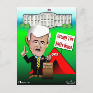 Cartão Postal Newt Occupy White House