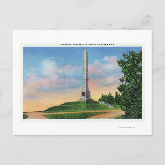 Cartão Postal Newton Battlefield Park View (Frente)