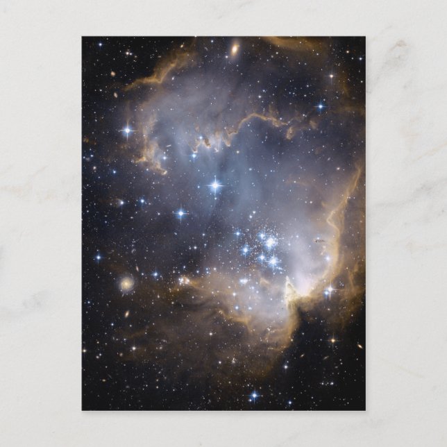 Cartão Postal NGC 602 estrelas brilhantes NASA (Frente)