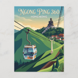 Cartão Postal Ngong Ping 360 Hong Kong