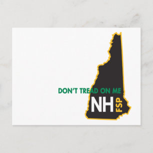 Cartão Postal NH Don't Tread on Me Postcard