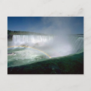 Cartão Postal Niagara Falls and Maid of the Mist, New York, EUA