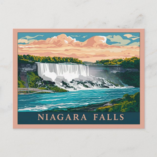 Cartão Postal Niagara Falls Canada, Estados Unidos (Frente)