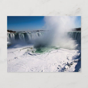Cartão Postal Niagara Falls, Canadá no inverno