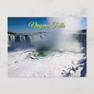 Cartão Postal Niagara Falls Canadá no inverno