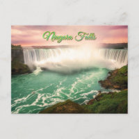 Niagara Falls Canadá pôr do sol estilizado