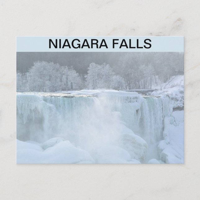 CARTÃO POSTAL NIAGARA FALLS FROZEN POSTCARTÃO (Frente)