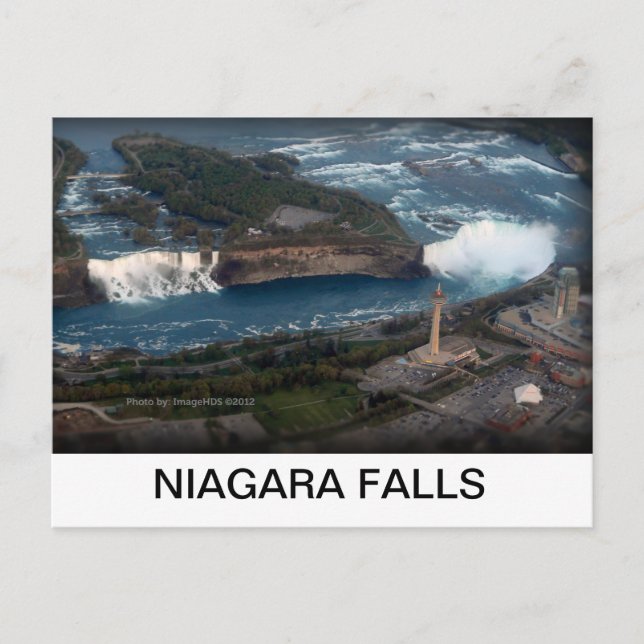 Cartão Postal Niagara Falls, lembrança e presente (Frente)