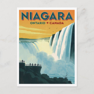 Cartão Postal Niagara Falls Ontario Canada Travel Poster