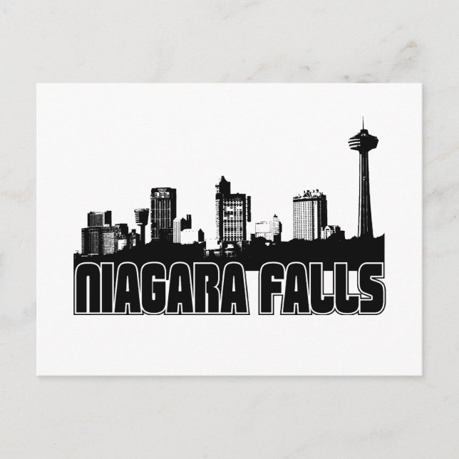 Cartão Postal Niagara Falls Skyline (Frente)