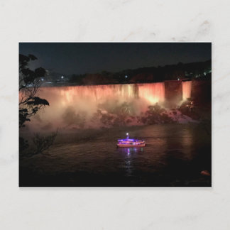 Cartão Postal Niagra cai à noite