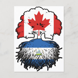 Cartão Postal Nicarágua Canadense Nicaraguense Canadá Raízes da 