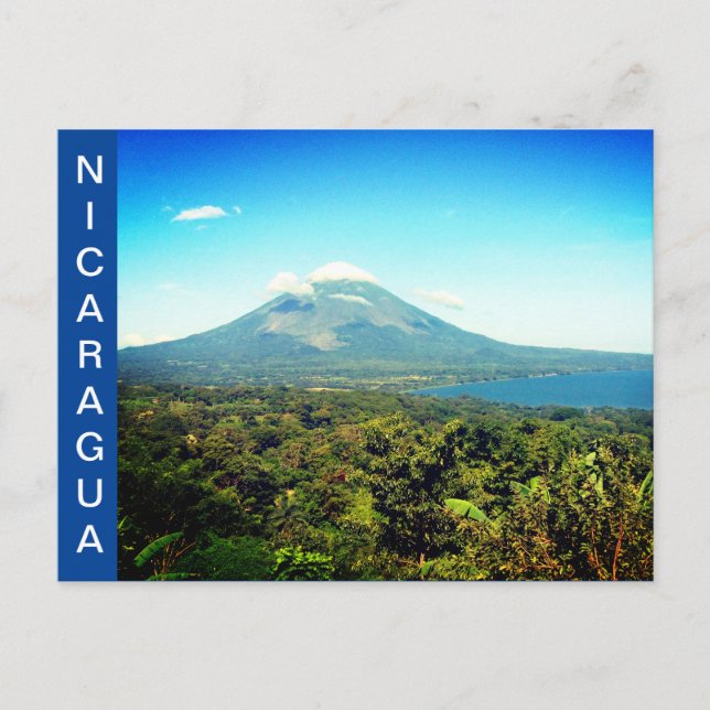 Cartão Postal nicaragua concepção vulcânica (Frente)