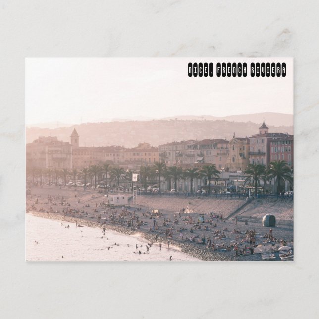 Cartão Postal Nice, Riviera Francesa (Frente)