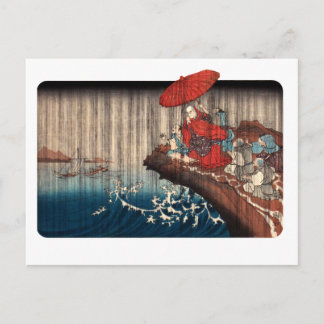 Cartão Postal Nichiren Ichiyusai KUNIYOSHI (1797-1861)