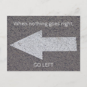 Cartão Postal Nichts geht rechts