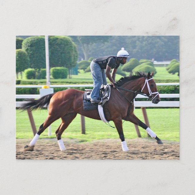 Cartão Postal Nick Bush e Todd Pletcher Workouts (Frente)