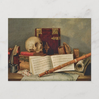 Cartão Postal Nicolas Henri Jeaurat de Bertry Vanitas