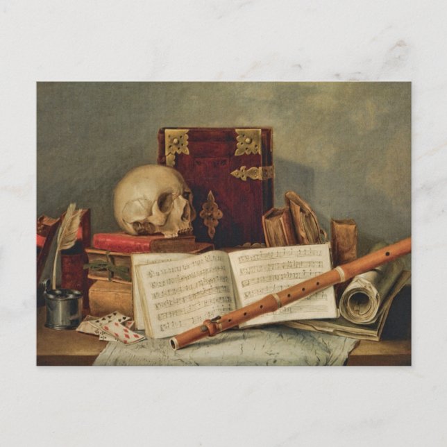 Cartão Postal Nicolas Henri Jeaurat de Bertry Vanitas (Frente)