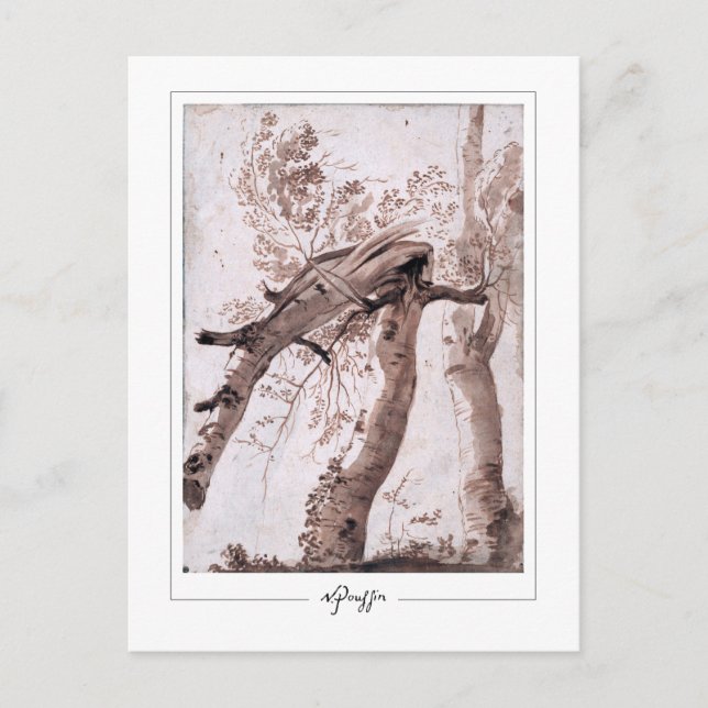 Cartão Postal Nicolas Poussin #134 - Cartão-postal de arte (Frente)