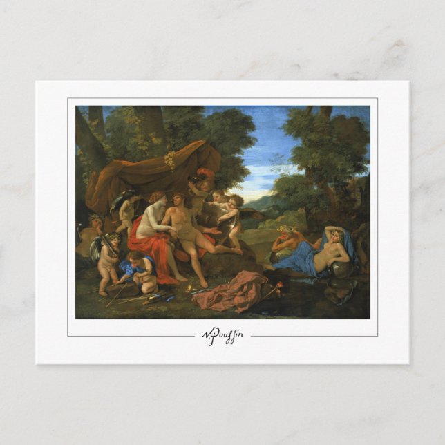 Cartão Postal Nicolas Poussin #214 - Cartão-postal de arte (Frente)