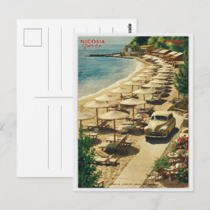 Cartão Postal Nicósia, Capital de Chipre Dons de souvenir Vintag