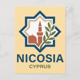 Cartão Postal Nicosia Chipre Mediterrâneo