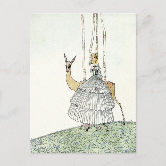 Cartão Postal Nielsen em Pó e Crinolina (Frente)