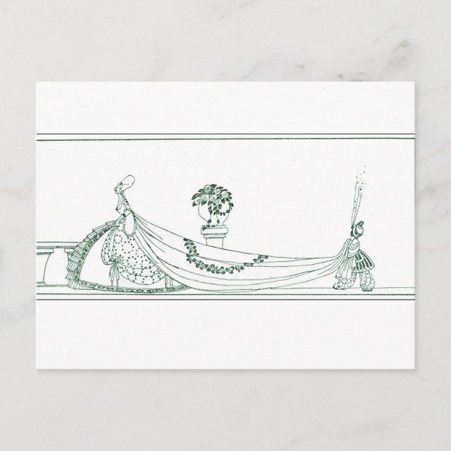 Cartão Postal Nielsen em Pó e Crinolina (Frente)