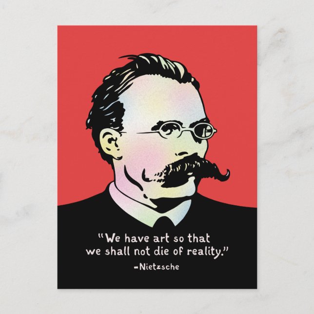 Cartão Postal Nietzsche - Art v. Reality (Frente)