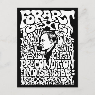 Cartão Postal Nietzsche - Arte