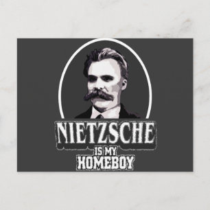Cartão Postal Nietzsche É Meu Ficar em casa