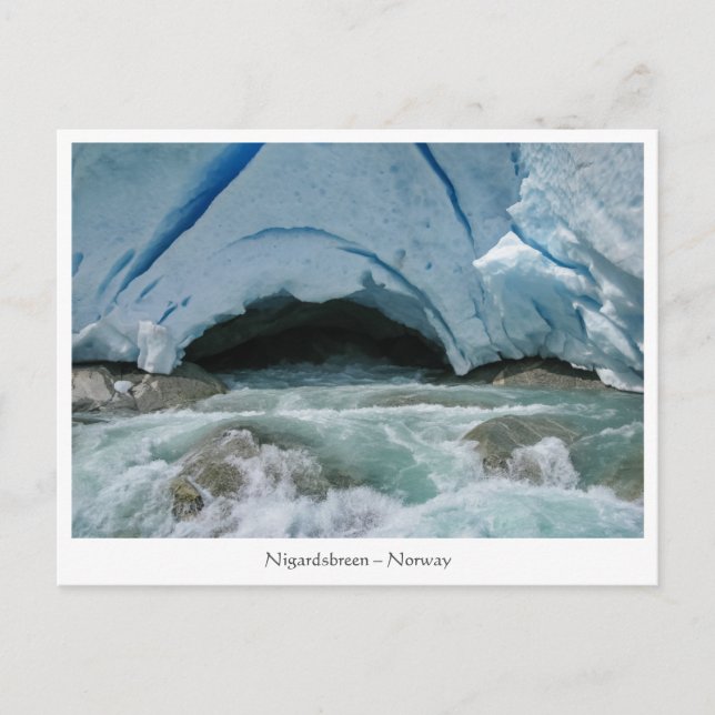 Cartão Postal Nigardsbreen Noruega (Frente)