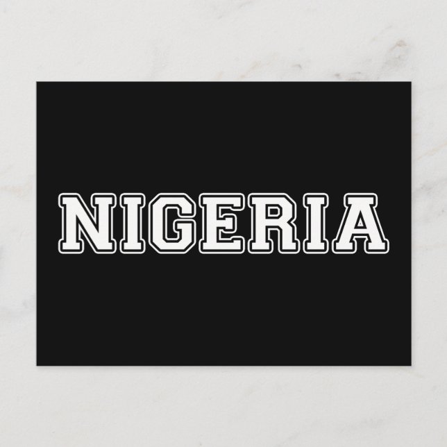 Cartão Postal Nigéria (Frente)