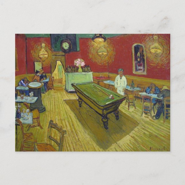 Cartão Postal Night Cafe Place Lamartine, Vincent van Gogh (Frente)